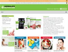 Tablet Screenshot of produkte.herbalife.de