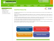 Tablet Screenshot of productos.herbalife.cl