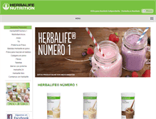 Tablet Screenshot of productos.herbalife.com.mx