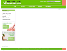Tablet Screenshot of produkte.herbalife.ch