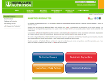 Tablet Screenshot of productos.herbalife.com.sv
