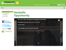 Tablet Screenshot of opportunity.herbalife.com