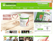 Tablet Screenshot of herbalife.fi