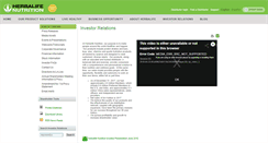 Desktop Screenshot of ir.herbalife.com
