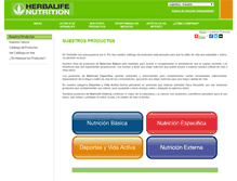 Tablet Screenshot of productos.herbalife.com.ar