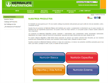 Tablet Screenshot of productos.herbalife.com.do