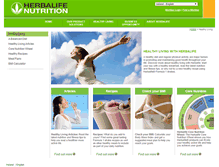 Tablet Screenshot of healthyliving.herbalife.ie