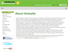 Tablet Screenshot of company.herbalife.com