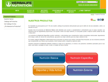 Tablet Screenshot of productos.herbalife.com.py