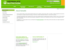 Tablet Screenshot of company.herbalife.com.ph